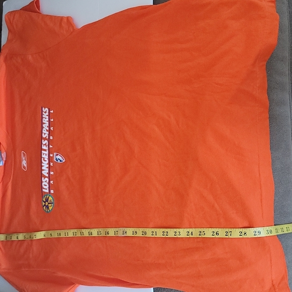 WNBA Los Angeles  Sparks Orange 100% Cotton Tee-Shirt SZ L - Picture 7 of 7